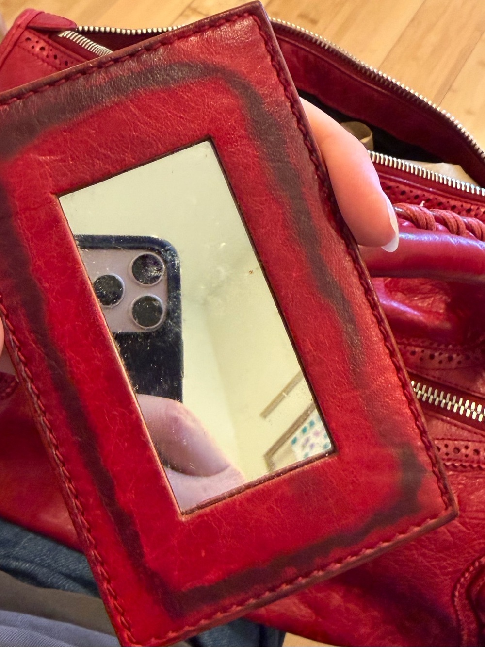 Balenciaga Citybag Giant Brogues Work Crimson red Vintage Y2K - Picture 13 of 13